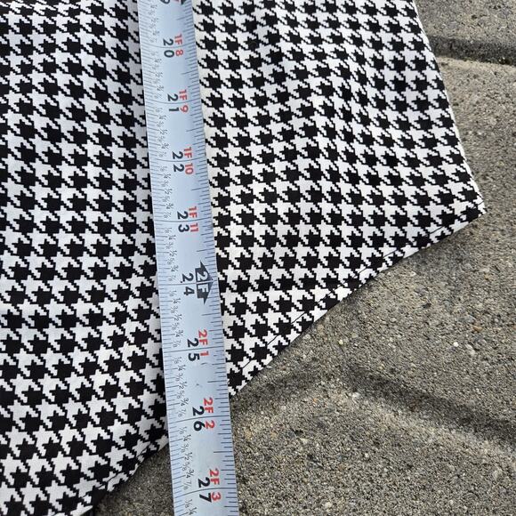 Torrid Madison black & white Houndstooth faux leather collar Button blouse sz 3 - Picture 9 of 11